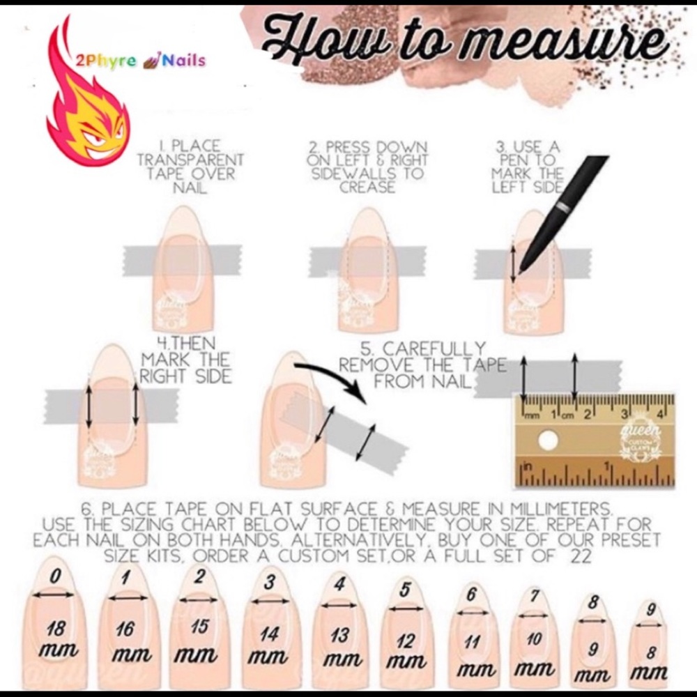 Strawberry with Jems press on nails 🍓 LAST ONE ( Small ) - Picture 6 of 7